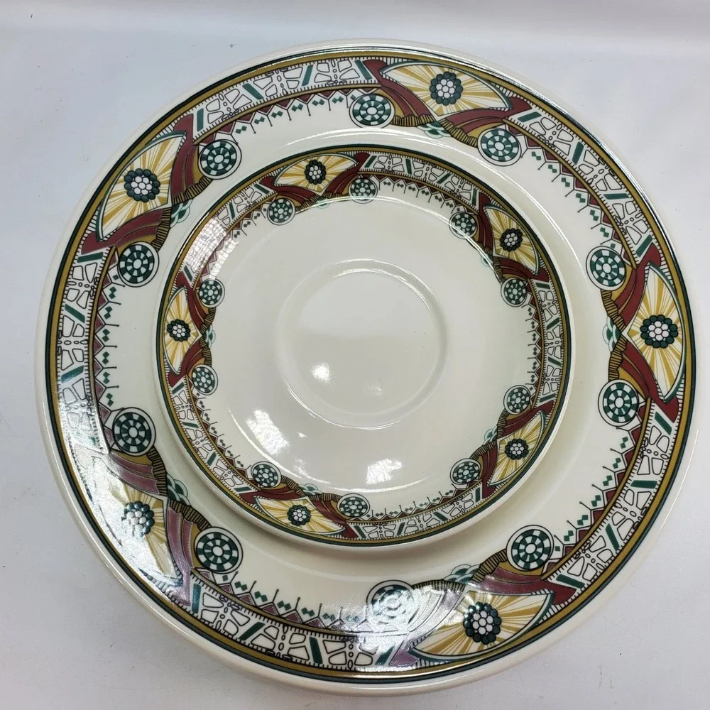 Buffalo China Graycliff Estate Belle Tea Service Trio Frank Lloyd Wright Style